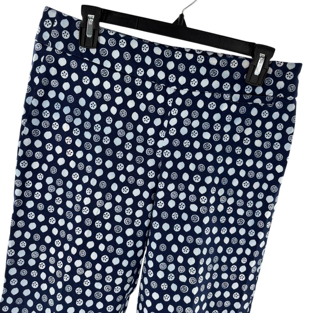 Lilly Pulitzer Blue Kristen Fruit Squirt Print Palm Beach Fit Capri Pants - Picture 3 of 10